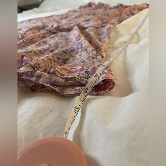 ✨ASTR the Label✨ Bow Tie Ruffle Dress pink purple floral - Picture 9 of 10